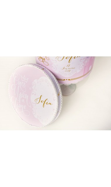 Trusou de botez brodat pentru fetite cu printese, Once upon a time 21